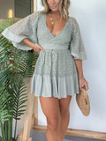 2024 Women's Lace Crochet Romper Dress with Built-in Shorts (Buy 2 Free Shipping)